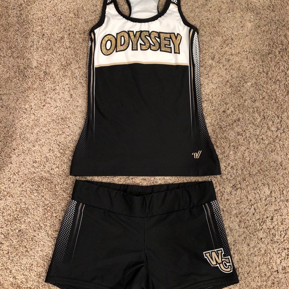 Varsity WC Odyssey tank and short set. Both AS.